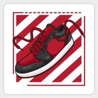 AJ 1 Alternate Bred Toe Sneaker Sticker